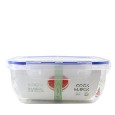 Δοχείο cook lock ορθογώνιο 1400ml